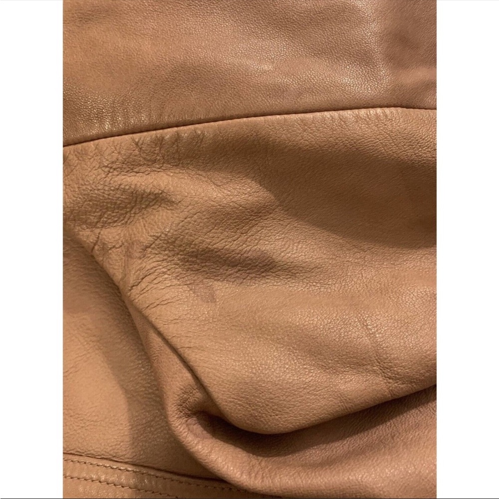 All Saints Dalby Pink or Mauve Leather Jacket - Picture 7 of 9
